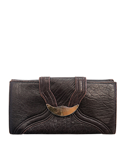 Fendi Vintage Wallet, Leather, Brown, AN36896, 1*